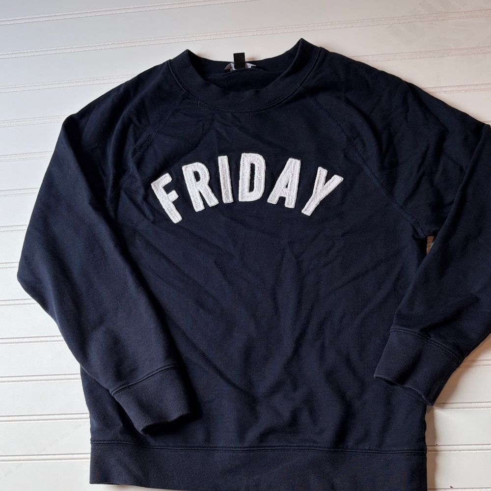J crew Navy Blue 'Friday Sweater